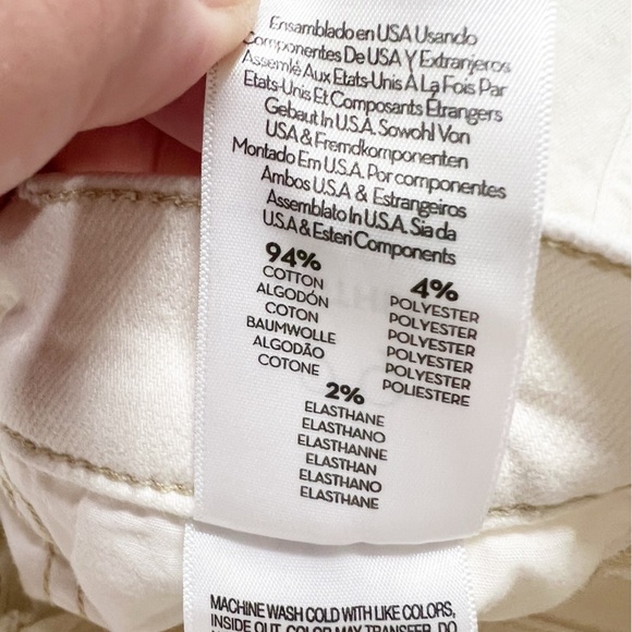 MOTHER Denim Womens Cream Puffs The Rambler Cargo Ankle High Waist Jean Size 29 - Picture 13 of 14